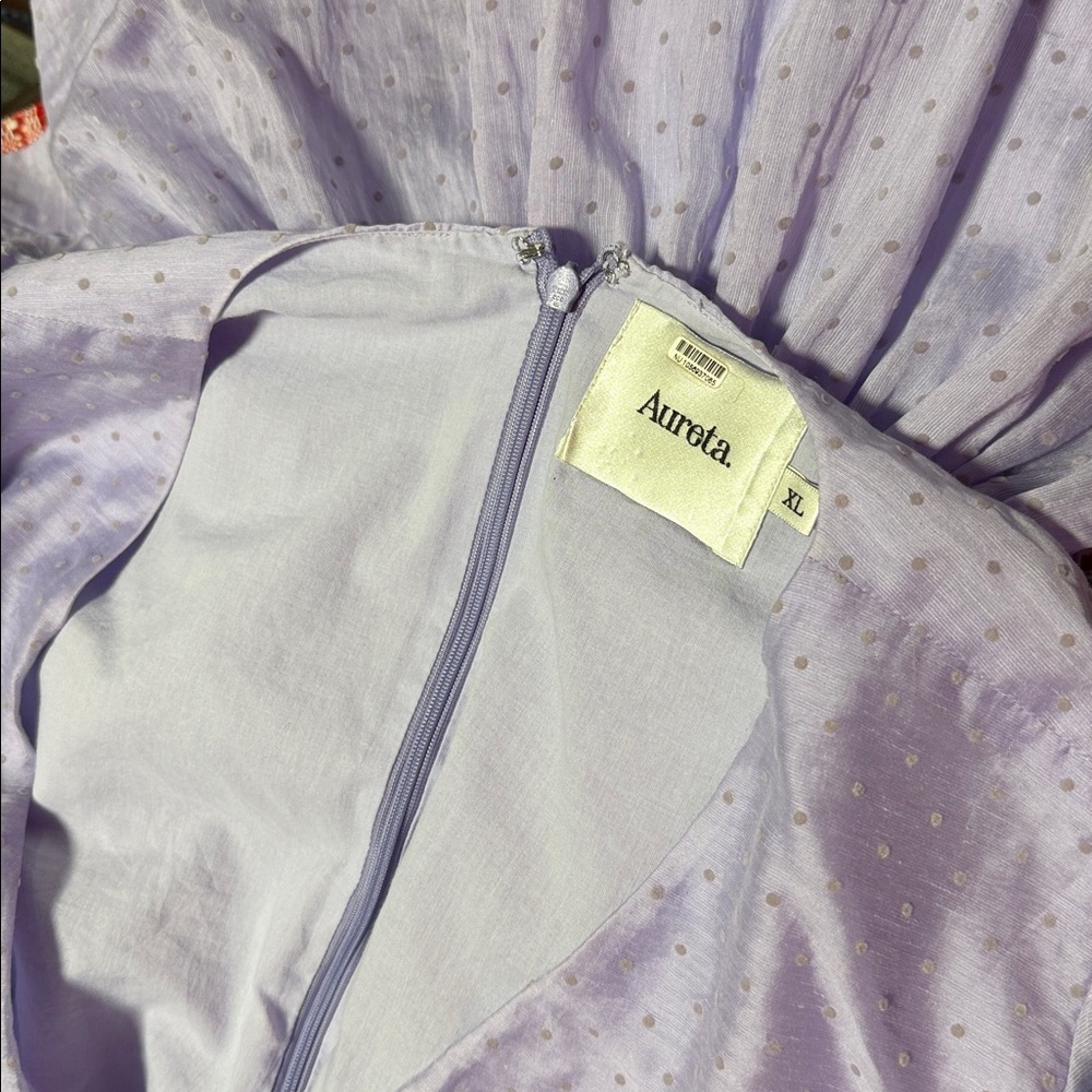 Free People Lilac Ruffle Mini Dress EUC - Picture 13 of 15
